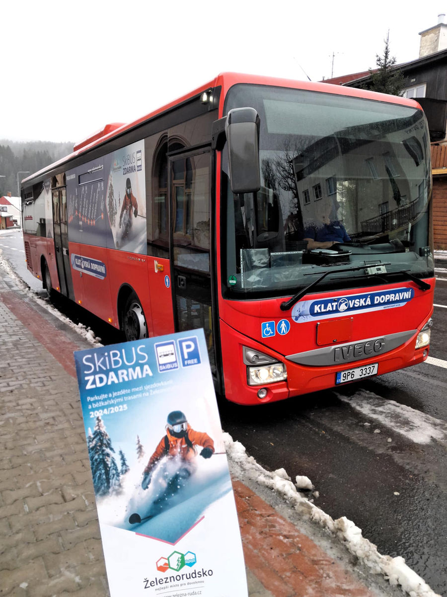 Skibusse in Jizerské hory: Routen, Fahrpläne und Start- und Landebahnen