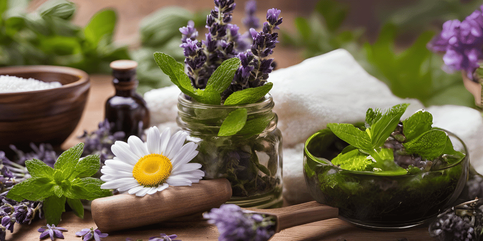 Bohemian herbal bath