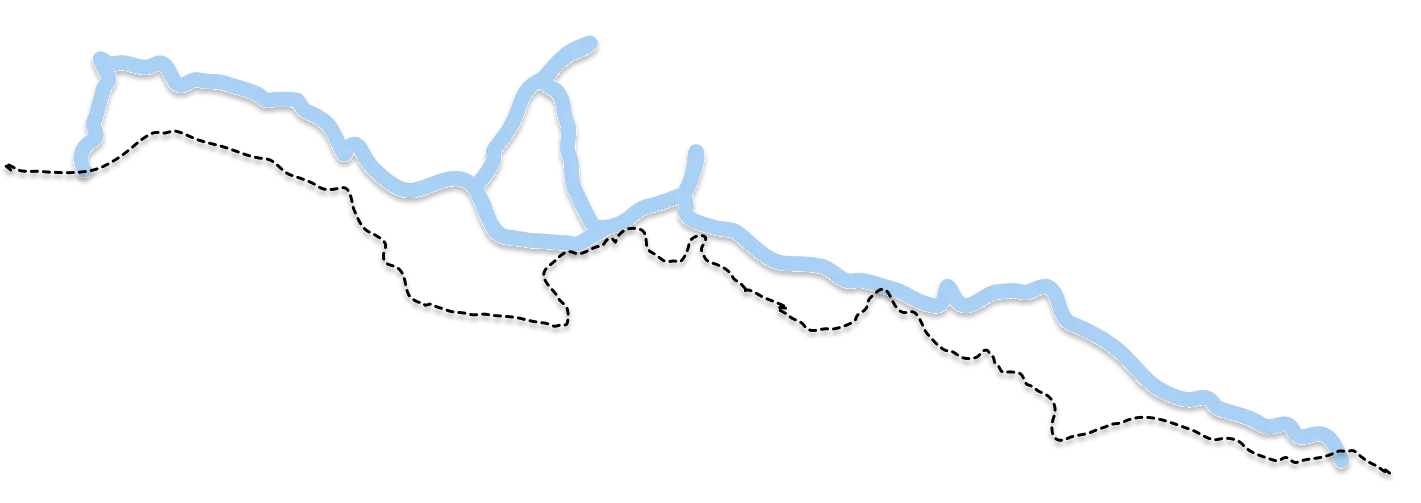 Original schematic map of Šumava